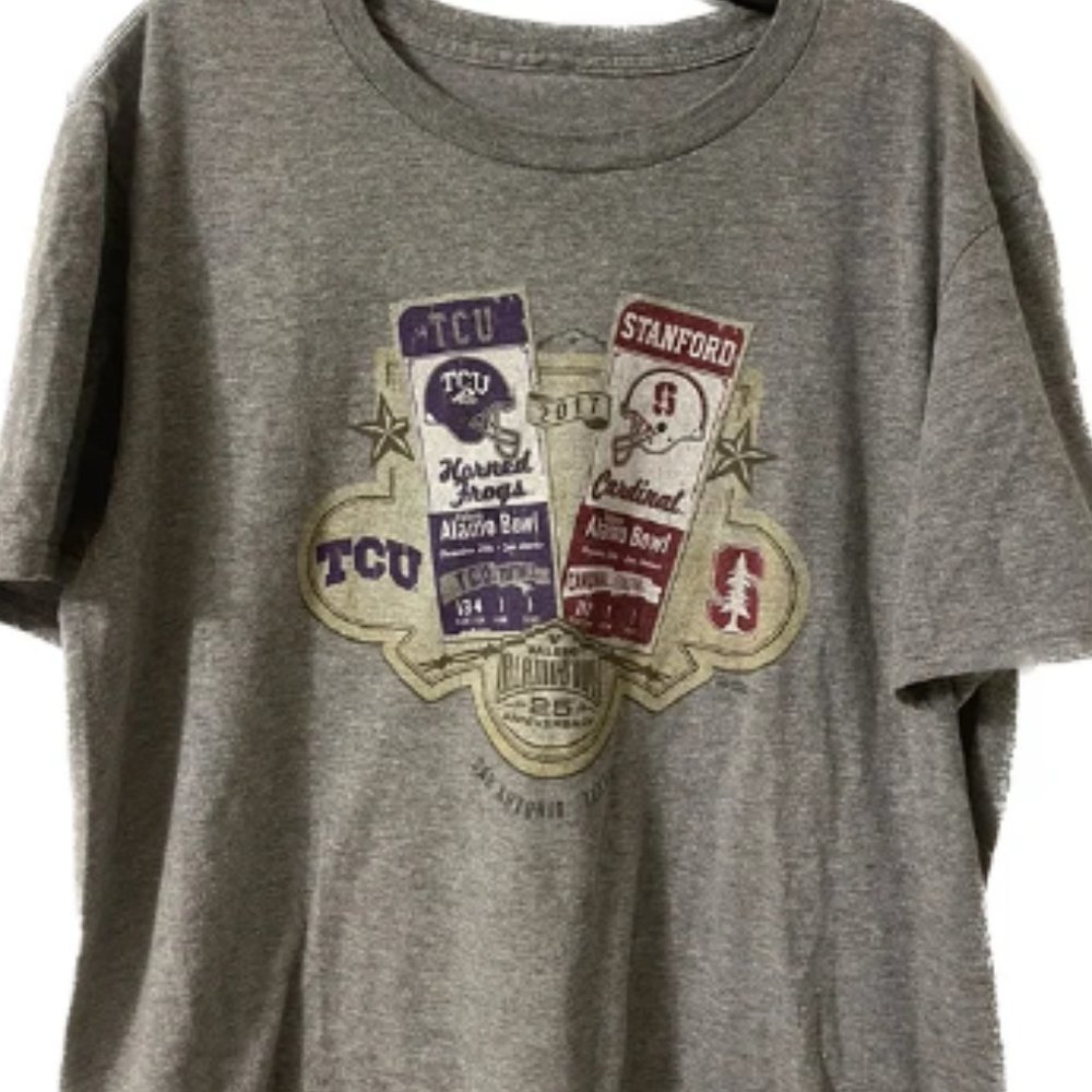 TCU - Stanford 2017 Alamo Bowl Shirt Men's Large - Texas Christian University